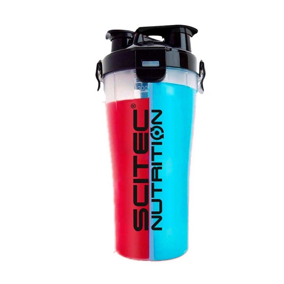 SCITEC Plastic Dual shaker 700 ml 2x350ml iFit